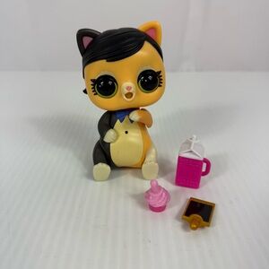 LOL Surprise Fuzzy Fan Interactive Live Pet Kitty Doll Cat w/ Sound Works